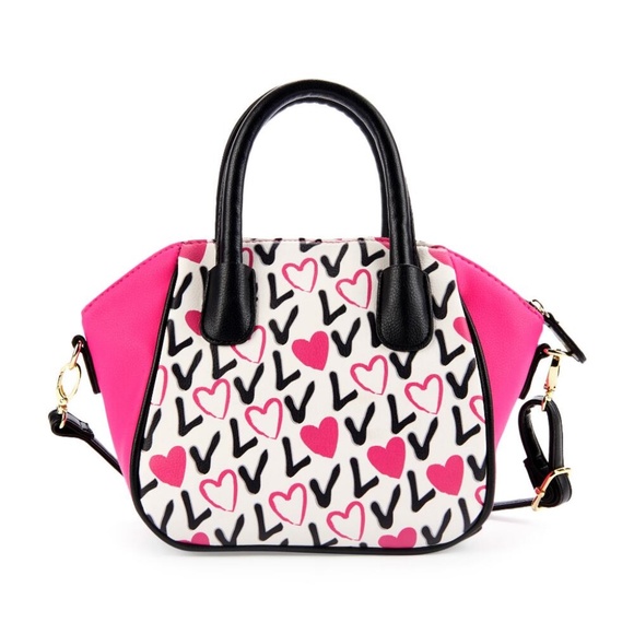 Betsey Johnson Handbags - Betsey Johnson Love Pink Mini Satchel NWT